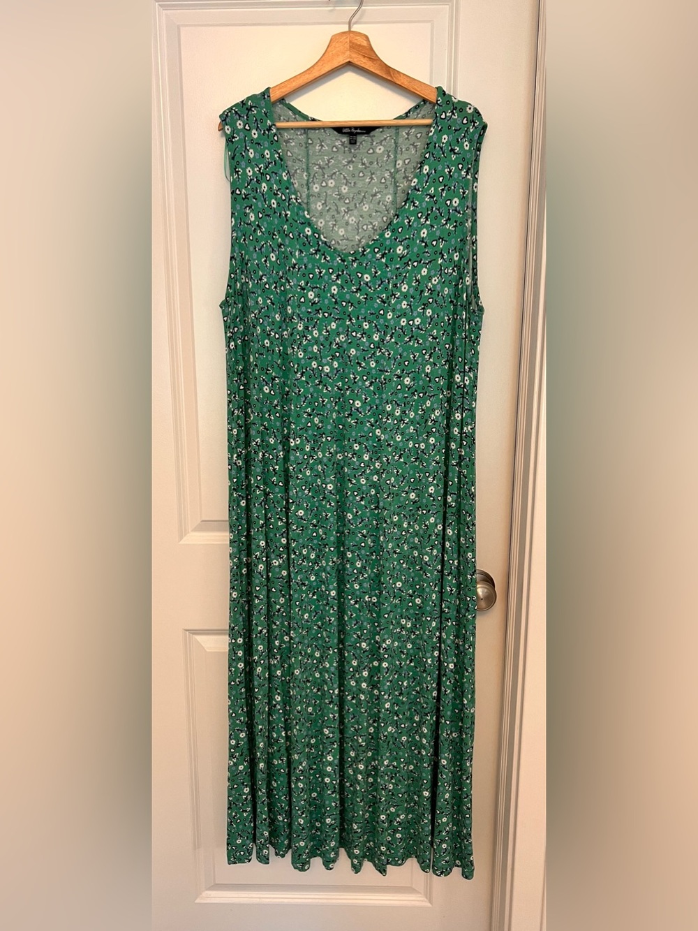 Ulla Popken Green Floral Maxi Dress
